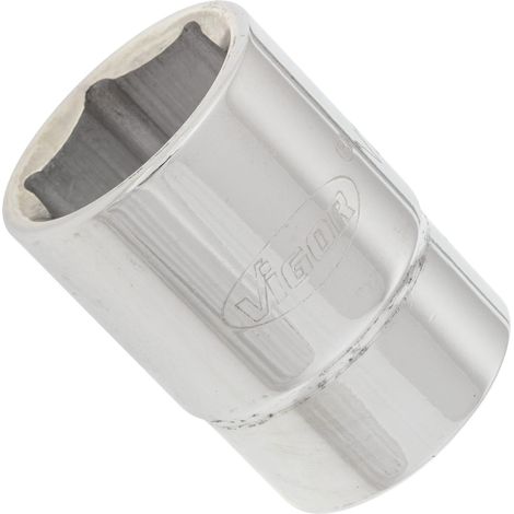 VIGOR Steckschlüsseleinsatz, 3/4 (20 mm) Vierkant hohl, Außen Sechskant Profil, SW 27 mm (1/2)