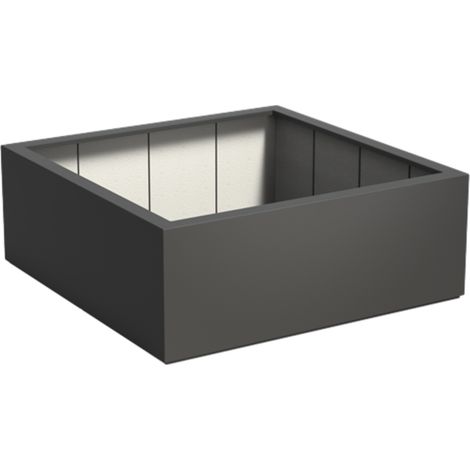 Adezz Pflanzgefäß Carrez Standard Quadrat aus Corten-Stahl Pflanzkübel 160x160x60