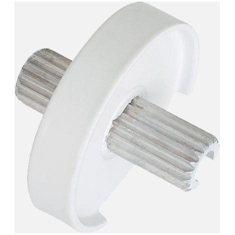 Burger – Raccord pour tube de main courante blanc – Enjoliveur aluminium léger – Résistant aux intempéries – Installation facile et rapide