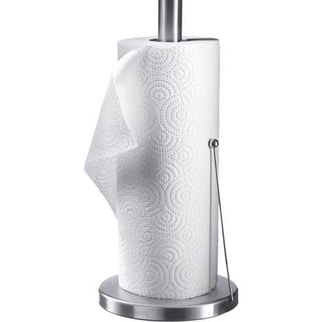 Küchenrollenhalter aus gebürstetem Edelstahl, robuster und langlebiger Papierrollenhalter (silber) (1/5)