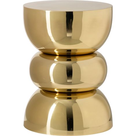 Tavolino Ferro Oro 43.5 cm H D32 cm Oro