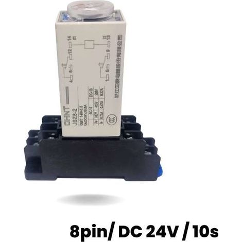 Relais temporisé avec connexion sur rail DIN (8 broches/24 V CC/10 s) (1/5)