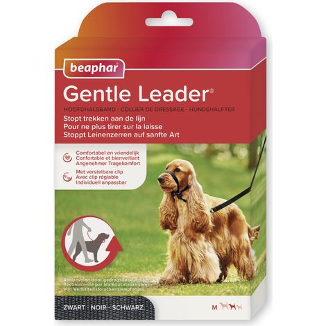 Beaphar Gentle Leader/Collare a Cavezza Nero Medio (Cocker, Collie) Forniture per Cani, Multi, L (Confezione da 1)