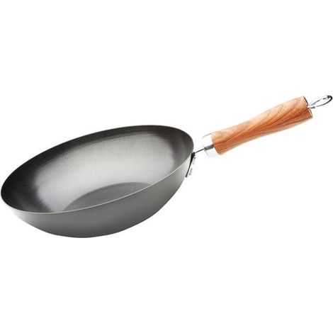 Wok aus antihaftbeschichtetem Kohlenstoffstahl, 28 cm, WECOOK, 2 Schichten