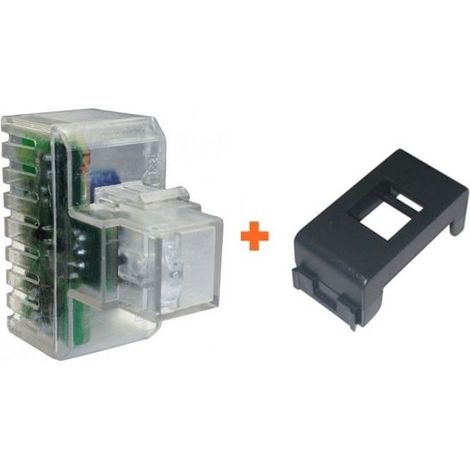 Fanton lampada notturna segnapasso led compatibile Gewiss Playbus nera - 82883-GN