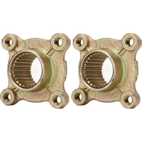 Moyeu de Roue d'essieu Arrière cannelé à 28 Dents, Haute Résistance, 4 Goujons, Quad Bike, ATV, Go Kart, 2 Pièces Acier allié, Installation Facile, Pièces de Rechange Idéales (1/5)