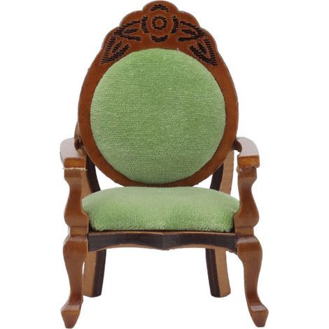 Canapé Vintage Miniature 1:12 pour Maison de Poupée, Meuble Rétro Décoratif pour Scénographie et Décoration Intérieure