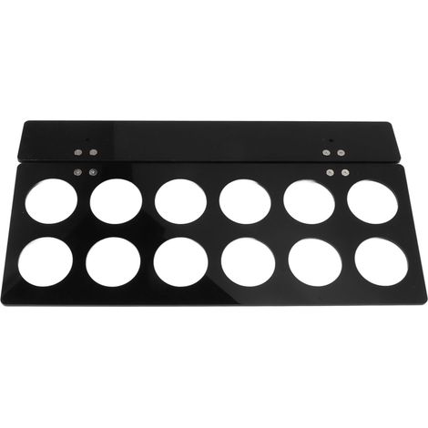 Wandmontierter, platzsparender Unterbau-Kaffeekapselhalter, schwarz (1/5)
