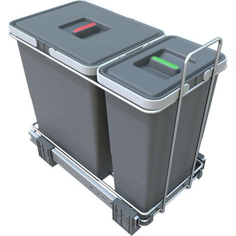 Elletipi Ecofil - Cestino integrato, diviso, 26 L PF01 34A1