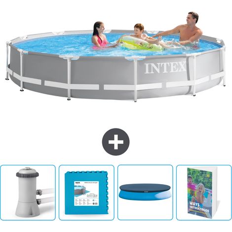 Intex Piscina Prism Frame Rotonda - 366x76 cm - 7-pezzi  SCB108 (1/4)