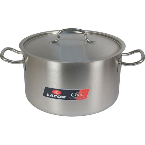 Cacerola alta de acero inoxidable - 59 l - 50 cm