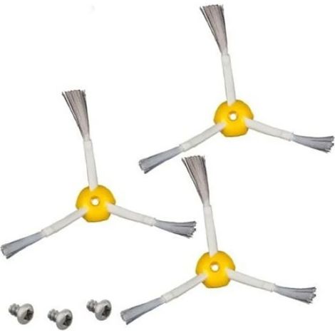 Set mit 3 Seitenbürsten und Schrauben für Saugroboter der Serien 500/600/700 – EINNENFFER – Einfacher und effizienter Austausch, ideal für optimale Reinigung (1/5)