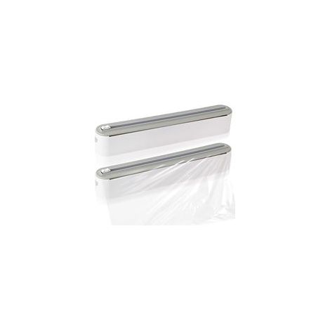 Lot de 2 distributeurs magnétiques de film alimentaire avec découpe, dérouleur et distributeur pour film aluminium, distributeur de film alimentaire, distributeur de film d'aluminium et distributeur