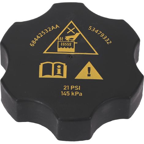 Ortviai Bouchon de réservoir de liquide de refroidissement 68442532AA en ABS haute résistance pour RAM 1500-5500