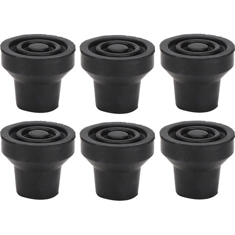 10 Embouts Antidérapants pour Canne et Béquille - Lot de 10 - Diamètre 12mm (1/5)