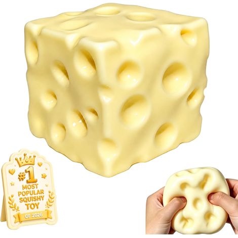 Formaggio morbido, 6 cm, palla antistress economica a forma di formaggio morbido Vaselina (1/5)