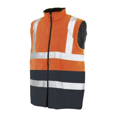 Neri Safety Veste de Travail Gallup 4 en 1 Haute Visibilité Orange/Bleu Taille XL