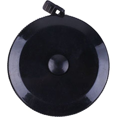 Mètre ruban noir portable et souple de 1,5 mètre (150 cm + 60 pouces) pour mesurer les vêtements. (1/5)