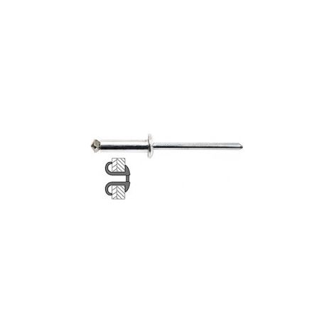 Rivet Graf Ou Eclates 4x12mm - 50 Pièces - Outifrance (1/2)