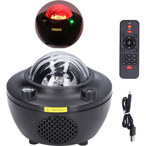 Star Projector Indoor LED Projection Night Light Remote Control Bluetooth Music Speaker (1/5)