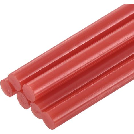 Lot de 6 mini bâtons de colle chaude pour pistolet à colle Rouge 0,7 x 20,3 cm (1/5)
