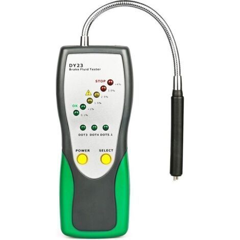 Automobile Testeur de Liquide de Frein Auto Détection de Indicateur D'humidité avec 9 LEDs pour Dot3 DOT4 DOT5 Liquide de Frein (1/4)