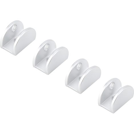 Set mit 4 Aluminium-Verglasungsbefestigungsclips, Bogenfensterstütze, 5-8 mm Dicke, Glashalteclips (1/5)