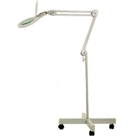 Multirex – Support à roulettes pour lampes loupes – Hauteur 71 cm – Base 56 cm – Poids 5.7 kg – Stabilité parfaite pour lampes à tige 12 mm