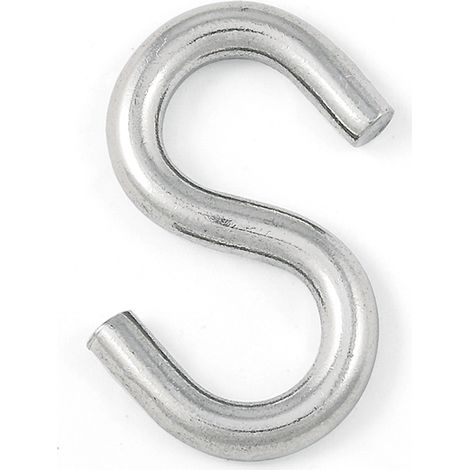 Gancio a S Ø 4,8 mm. in acciaio zincato - 4 pz.