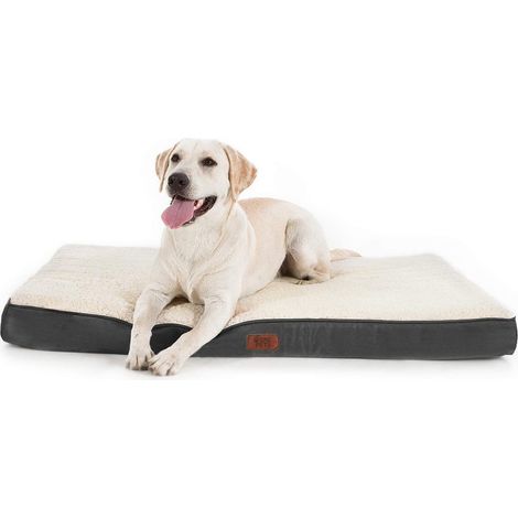 CAMA PERRO ORTOPEDICA GRIS Y BLANCO COLCHON LAVABLE CON ESPUMA 51X76X76 CM CAMA ORTOPEDICA PARA PERROS CON ESPUMA DE CAJA DE HUEVO PARA ALIVIAR LA PRESION EN LAS ARTICULACIONES LAVABLE Y (1/5)