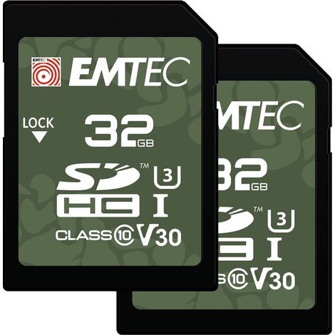 Emtec SDHC 32GB UHS-I U3 V30 para exteriores (2 unidades) (1/2)
