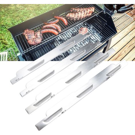 4 déflecteurs de vent pour pare-brise de barbecue en acier inoxydable Blackstone (1/5)