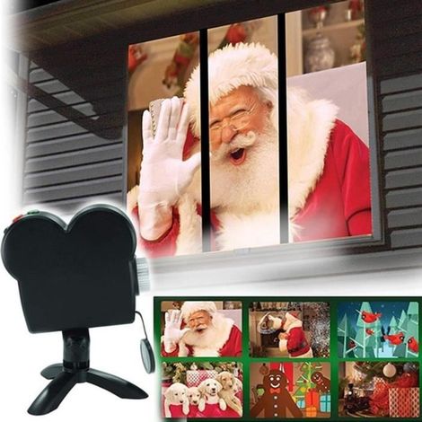Projecteur de fenêtre Lumières de Noël Décor extérieur (1/4)