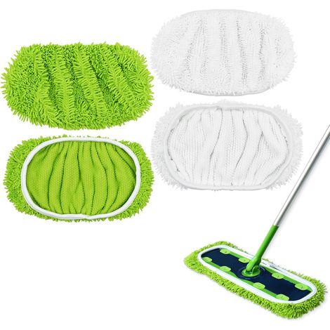 Pack XL-mop pads - compatibel met Swiffer XL Sweeper-mop pads, herbruikbare, wasbare microvezel-dweildoeken-Compatibel met Swiffer Sweeper XL Microfiber Mop Vervangende Pad (1/5)