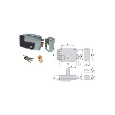 ELETTROSERRATURA PER CANCELLI SENZA TETTO APERTURA ESTERNA 11921- - mm.70 DX (11921703) - 1 pezzi CISA
