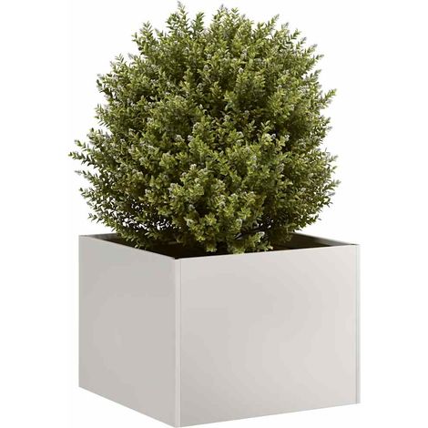 vidaXL Jardinera 40x40x30 cm acero inoxidable (1/5)