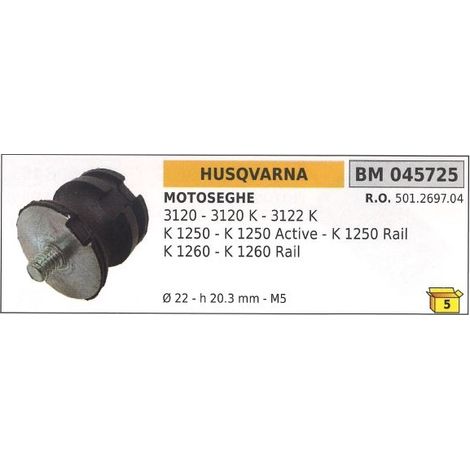 Antivibrante HUSQVARNA motosega 3120 3120 K 3122 K K1250 1250 ACTIVE 045725
