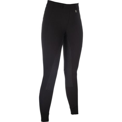 40 IT, grigio talpa: Leggings estivi per equitazione da donna modello Amalfi full grip (1/5)