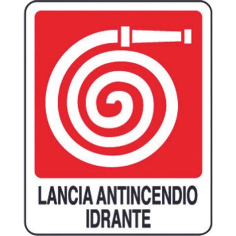 Schild Hydrantenlanze