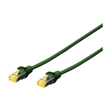 Digitus DK-1644-A-0025/G RJ45 Câble réseau, câble patch CAT 6a S/FTP 0.25 m vert sans halogène, tors (1/3)