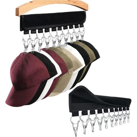 Porte-chapeau portable, porte-casquette de baseball, porte-chaussettes, noir (1/5)