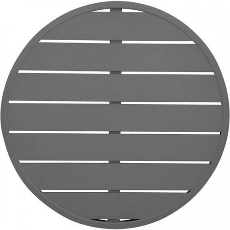 Plateau de table rond en aluminium gris foncé 580 mm - BOLERO (1/5)