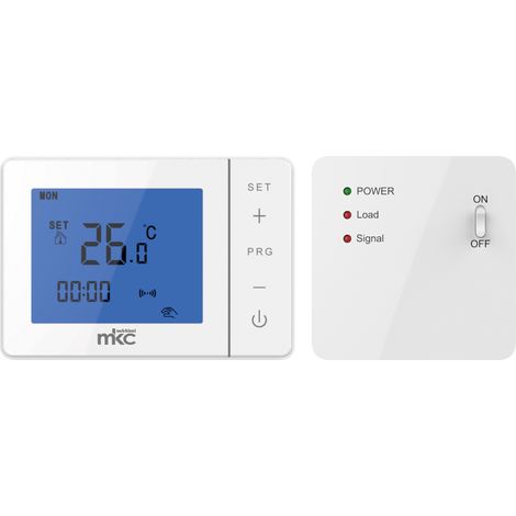 Cronotermostato digitale con programmazione settimanale, wireless a 2,4Ghz - MKC MK-725 (1/5)