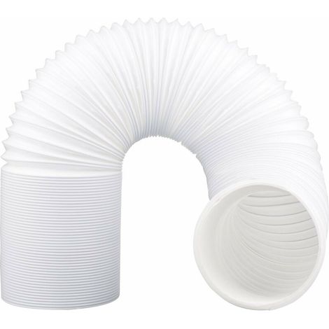 Tuyau de vidange de climatiseur mobile, Tuyau de vidange flexible en PVC pour climatiseur mobile (blancsens de rotation droite Ø13cm150cm) (1/5)