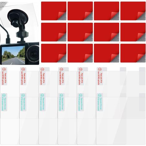 Packung mit 24 doppelseitigen Klebepads für Dashcams – Hitzebeständig – Doppelseitiges Klebeband für Autohalterungen für Handys, GPS-Geräte und Saugnapfhalterungen