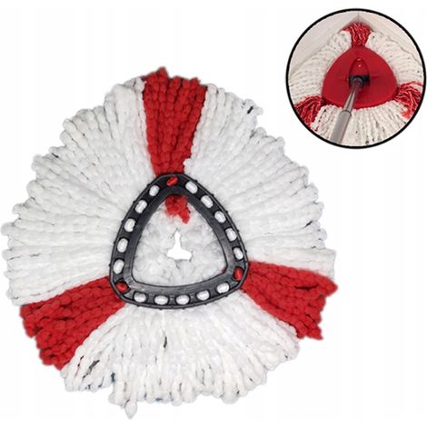 Inserto per mocio rotante 38 cm rosso e bianco