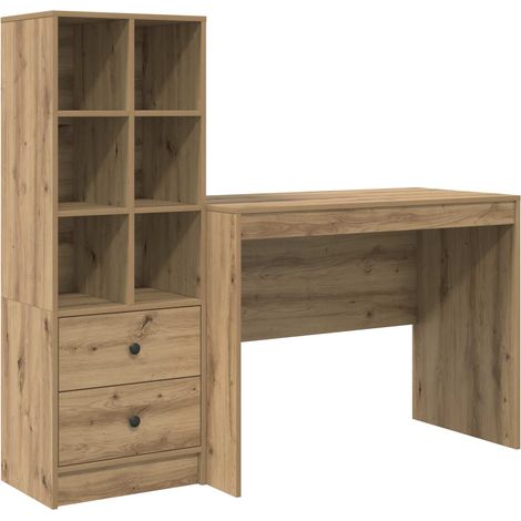 Maison Exclusive - Schreibtisch mit Schubladen 2 pcs Artisan-Eich
