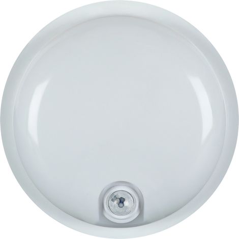Plafonnier LED Hermétique - Détecteur Mouvement PIR - 20W - Blanc - IP65 - 220mm (1/3)