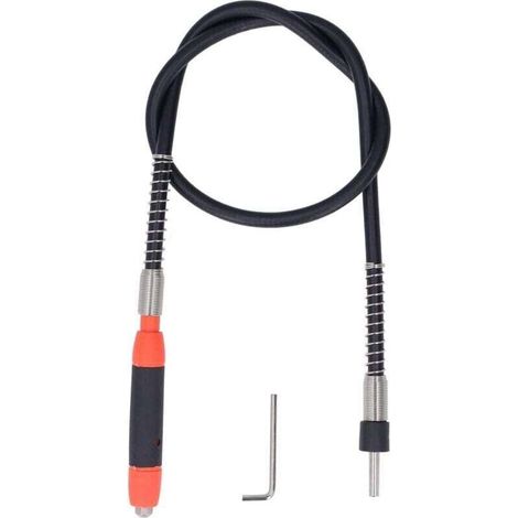 Outils rotatifs à arbre flexible, mandrins de câble d'extension de perceuse flexibles, accessoires à arbre flexible pour la gravure, le meulage et le polissage (1/4)