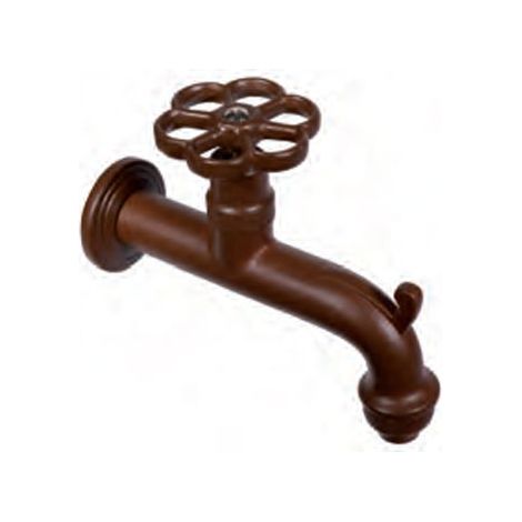 Rubinetto Colorato per Fontana da Giardino in Ottone Belfer RUB/022 Ruggine (1/2)
